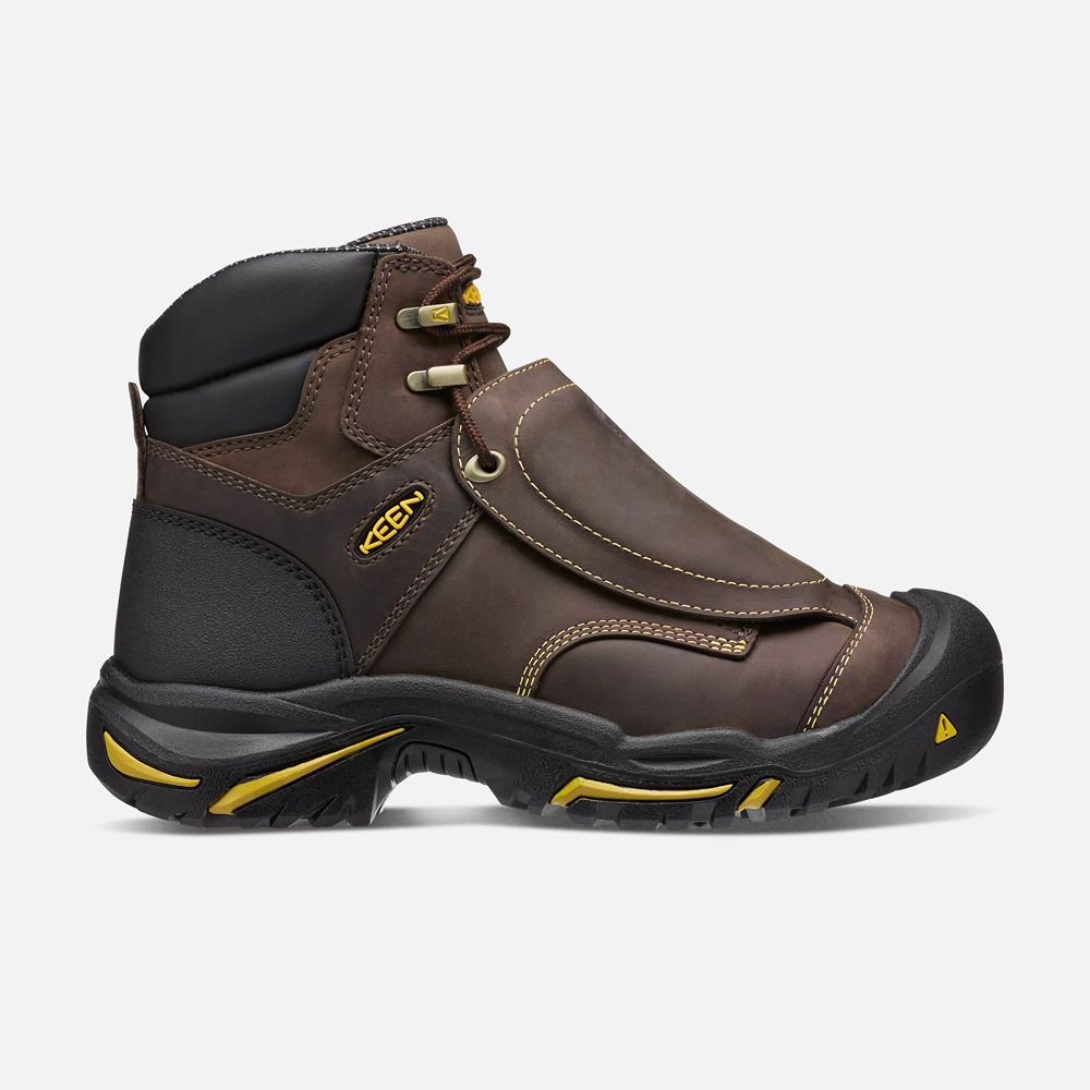 Botas de Trabajo Keen Mexico Marrom - Hombre Mt Vernon 6\" Met (Steel Toe) - VM8315097